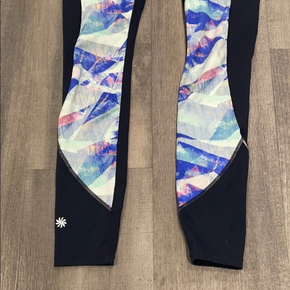 Athleta Navy Luminous Powder Peak Tight Leggings S - Picture 4 of 7